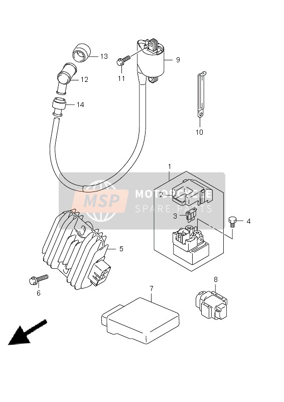 Suzuki UX125 SIXTEEN 2011 Electrical for a 2011 Suzuki UX125 SIXTEEN